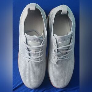NEW LSIDORYC Mens Gray Lace-Up Breeze  Lightweight Casual Fashion Sneakers